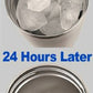 Insulation comparison: ice at initial fill and 24 hours later