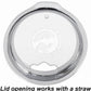 Clear tumbler lid with straw-friendly opening