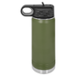 Polar Camel 12 oz Water Bottle - Olive Green