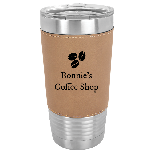 20 oz Leatherette Polar Camel Tumbler - Light Brown