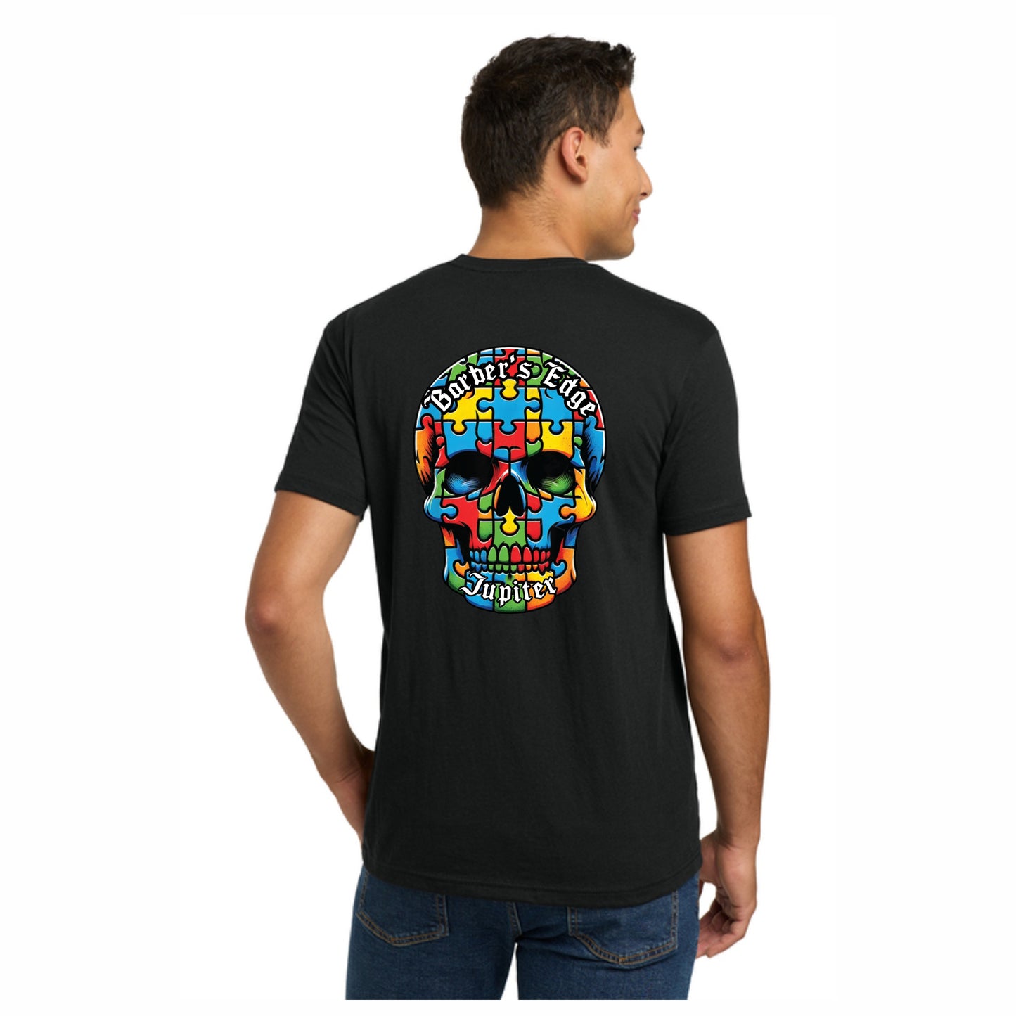 Barber's Edge Support Autism - Next Level CVC Tee
