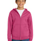 Port & Co ™  Youth Core Fleece Full-Zip Hooded Sweatshirt.  PC90YZH