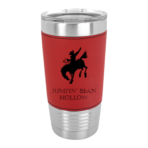 20 oz Leatherette Polar Camel Tumbler - Red