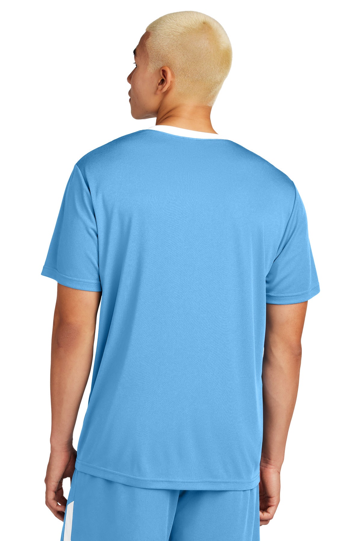Sport-Tek Competitor United Crew ST100 - Carolina Blue/ White - Back