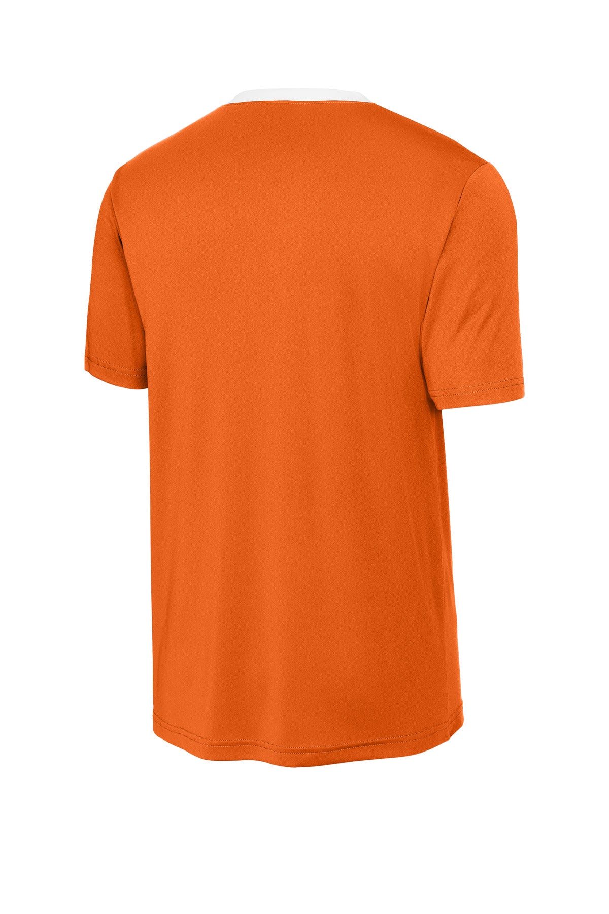 Sport-Tek Competitor United Crew ST100 - Deep Orange/ White - Back (flat)