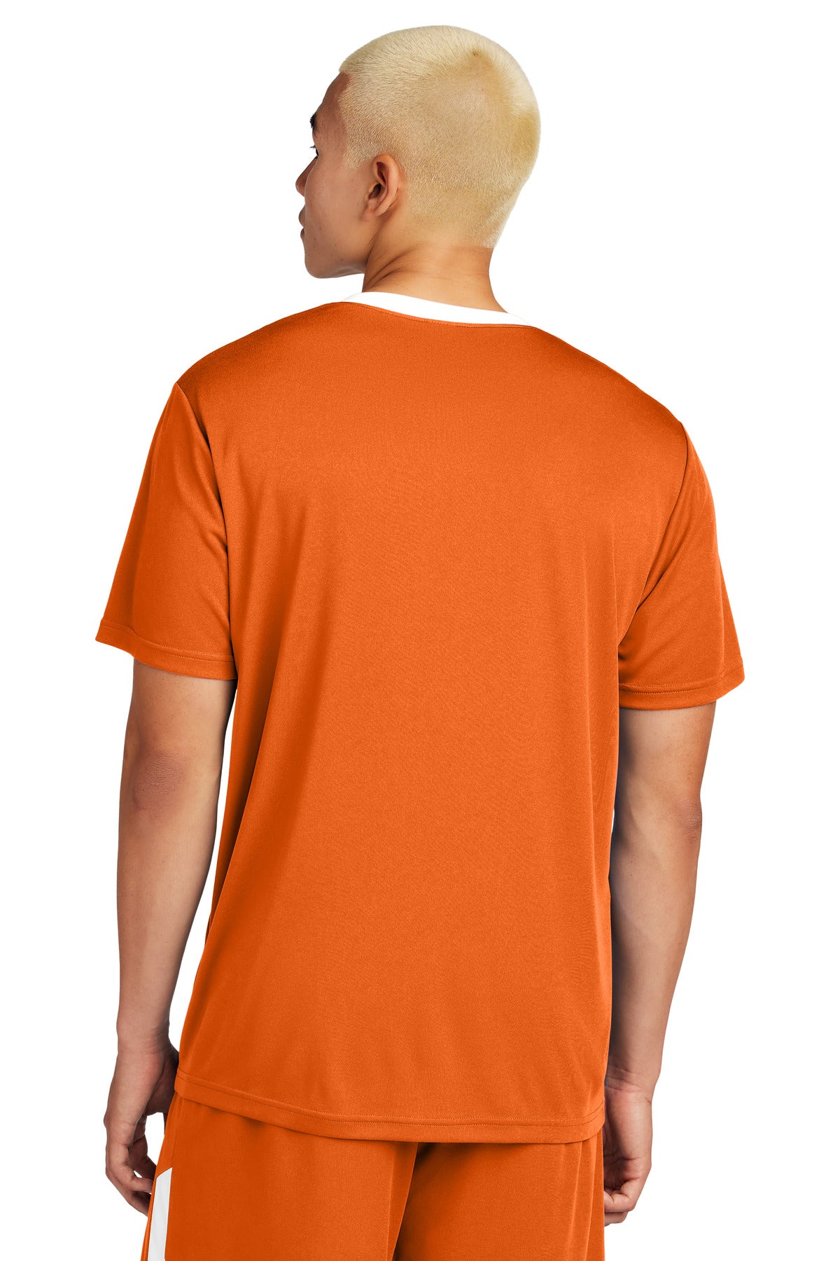 Sport-Tek Competitor United Crew ST100 - Deep Orange/ White - Back