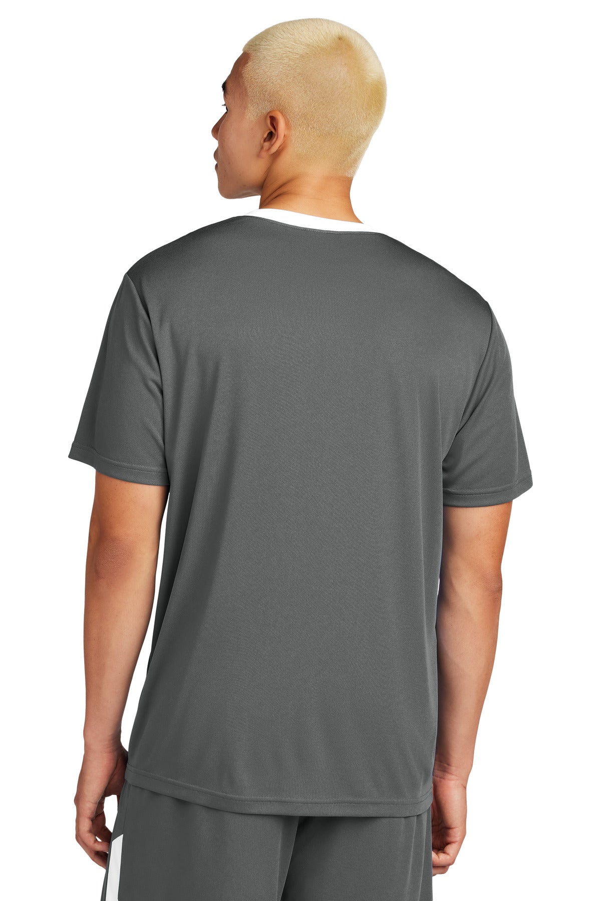 Sport-Tek Competitor United Crew ST100 - Iron Grey/ White - Back