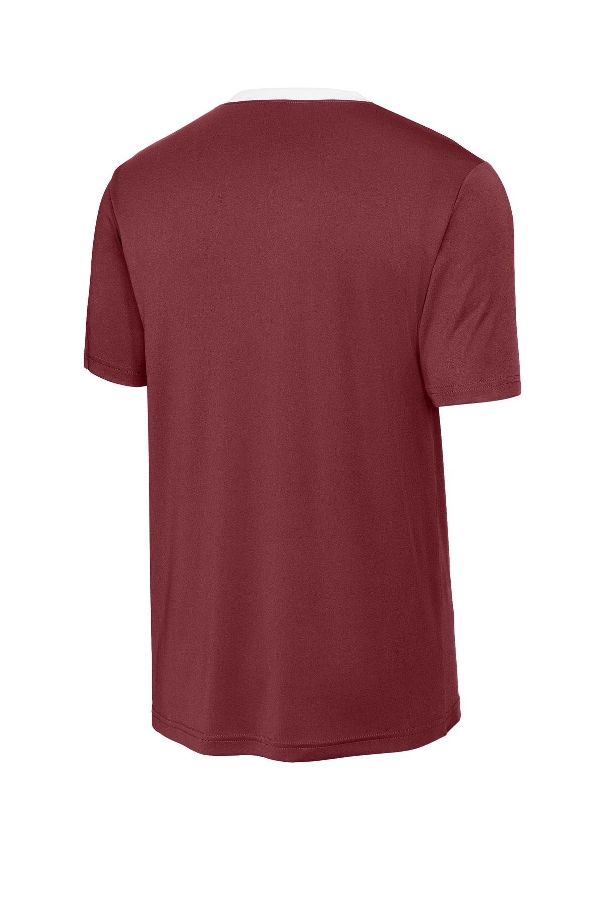 Sport-Tek Competitor United Crew ST100 - Maroon/ White - Back (flat)