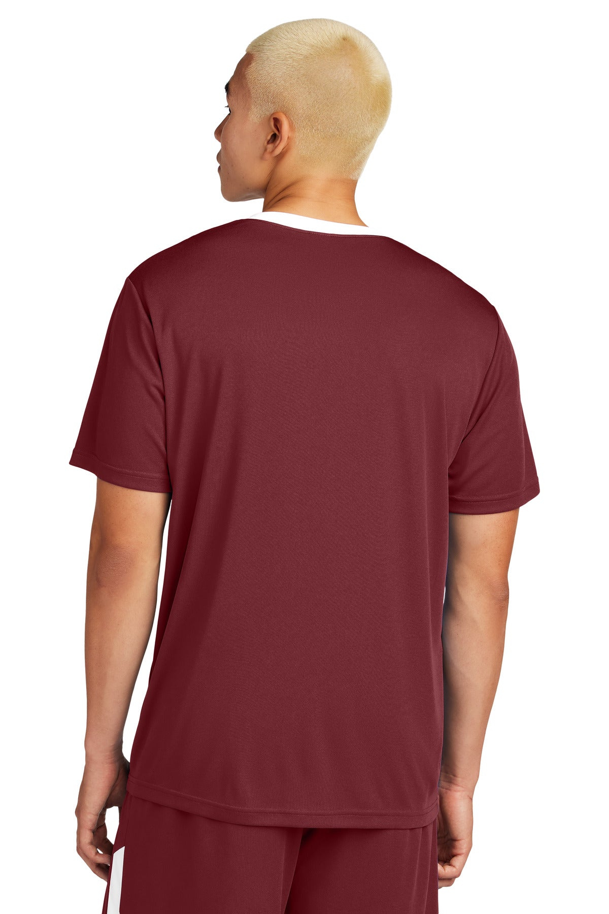 Sport-Tek Competitor United Crew ST100 - Maroon/ White - Back