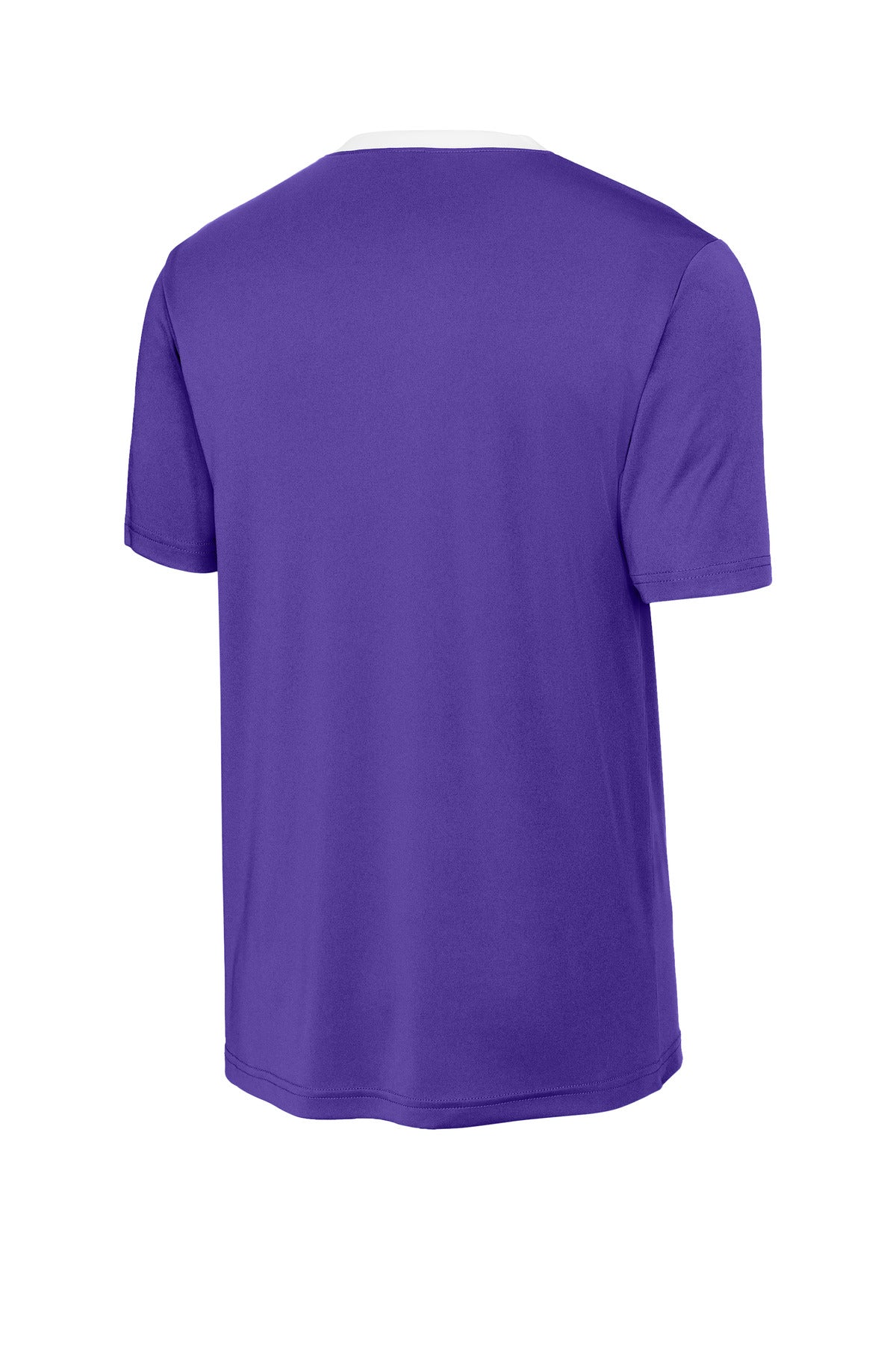Sport-Tek Competitor United Crew ST100 - Purple/ White - Back (flat)