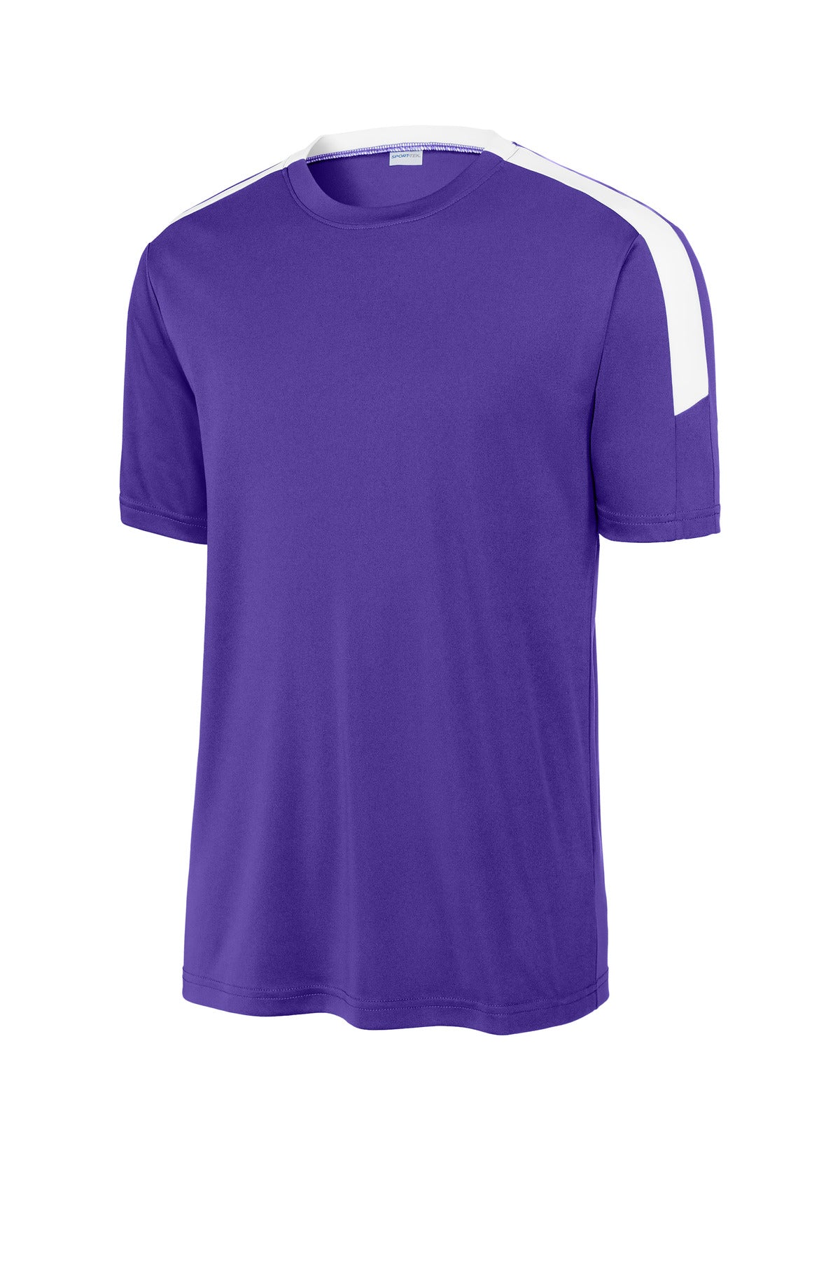 Sport-Tek Competitor United Crew ST100 - Purple/ White - Front (flat)