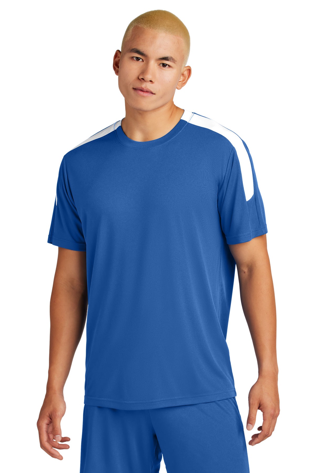 Sport-Tek Competitor United Crew ST100 - True Royal/ White - Front