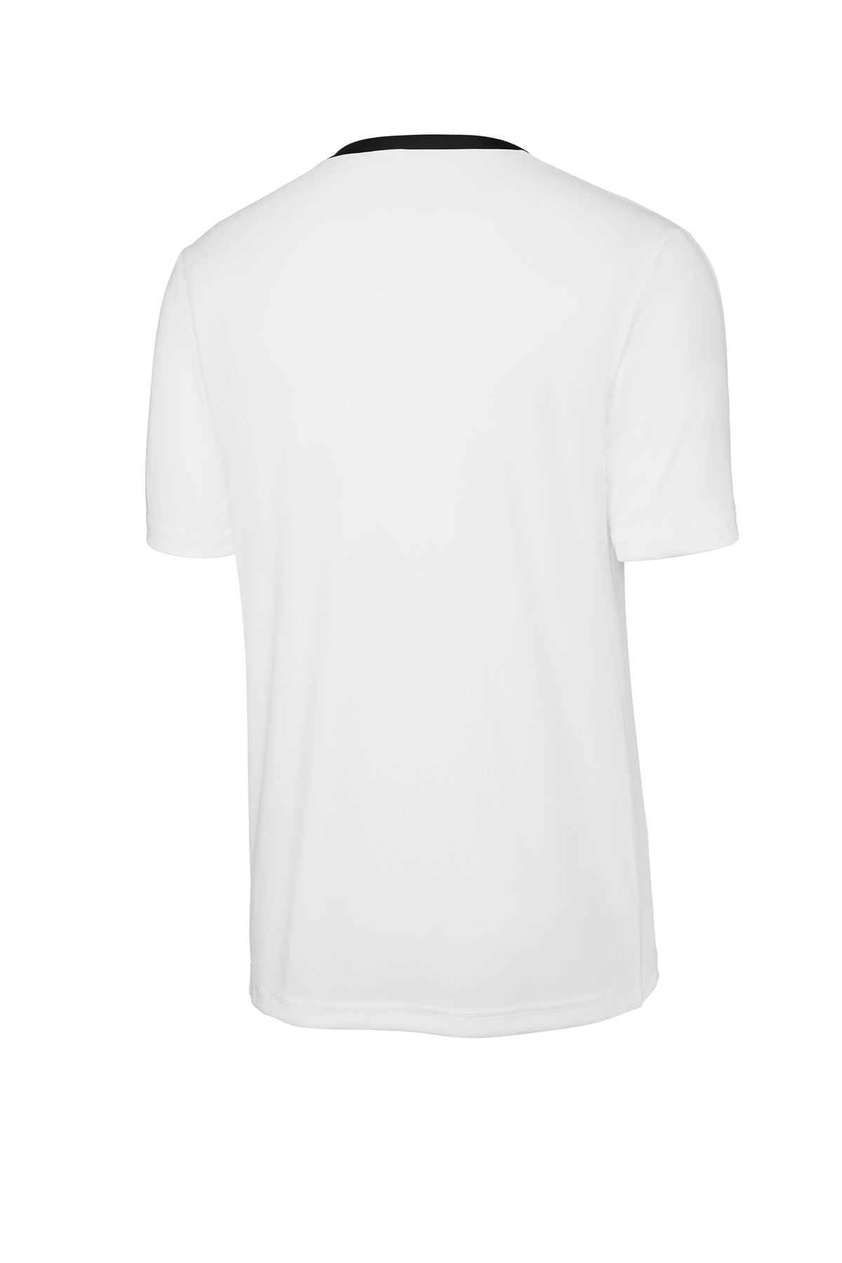 Sport-Tek Competitor United Crew ST100 - White/ Black - Back (flat)