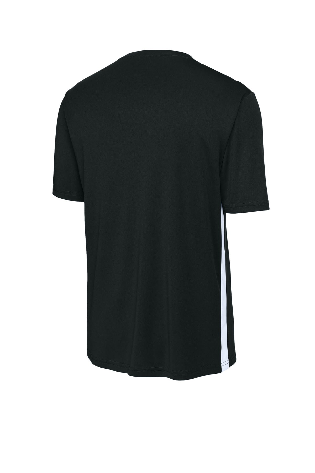 Sport-Tek Competitor United V-Neck ST101 - Black/ White - Back (flat)