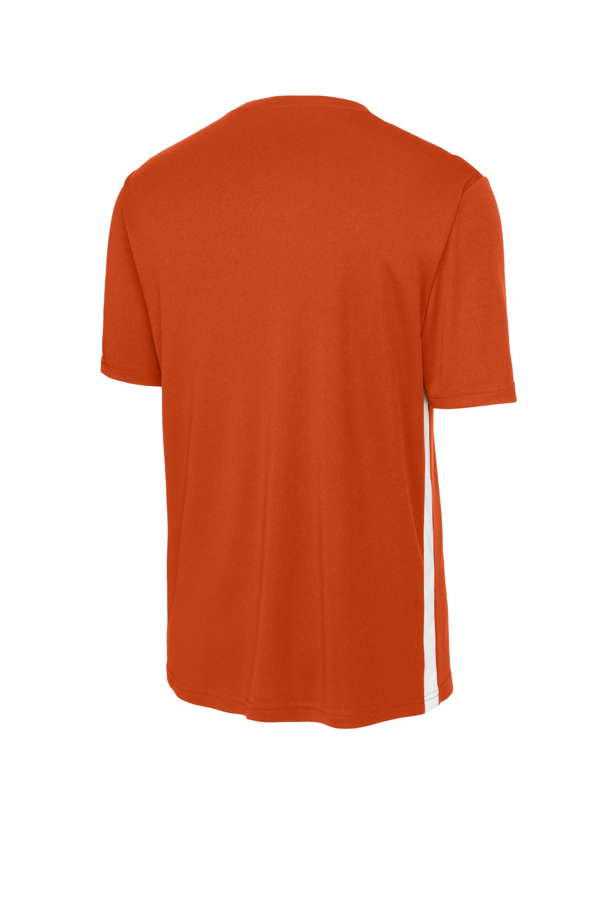 Sport-Tek Competitor United V-Neck ST101 - Deep Orange/ White - Back (flat)