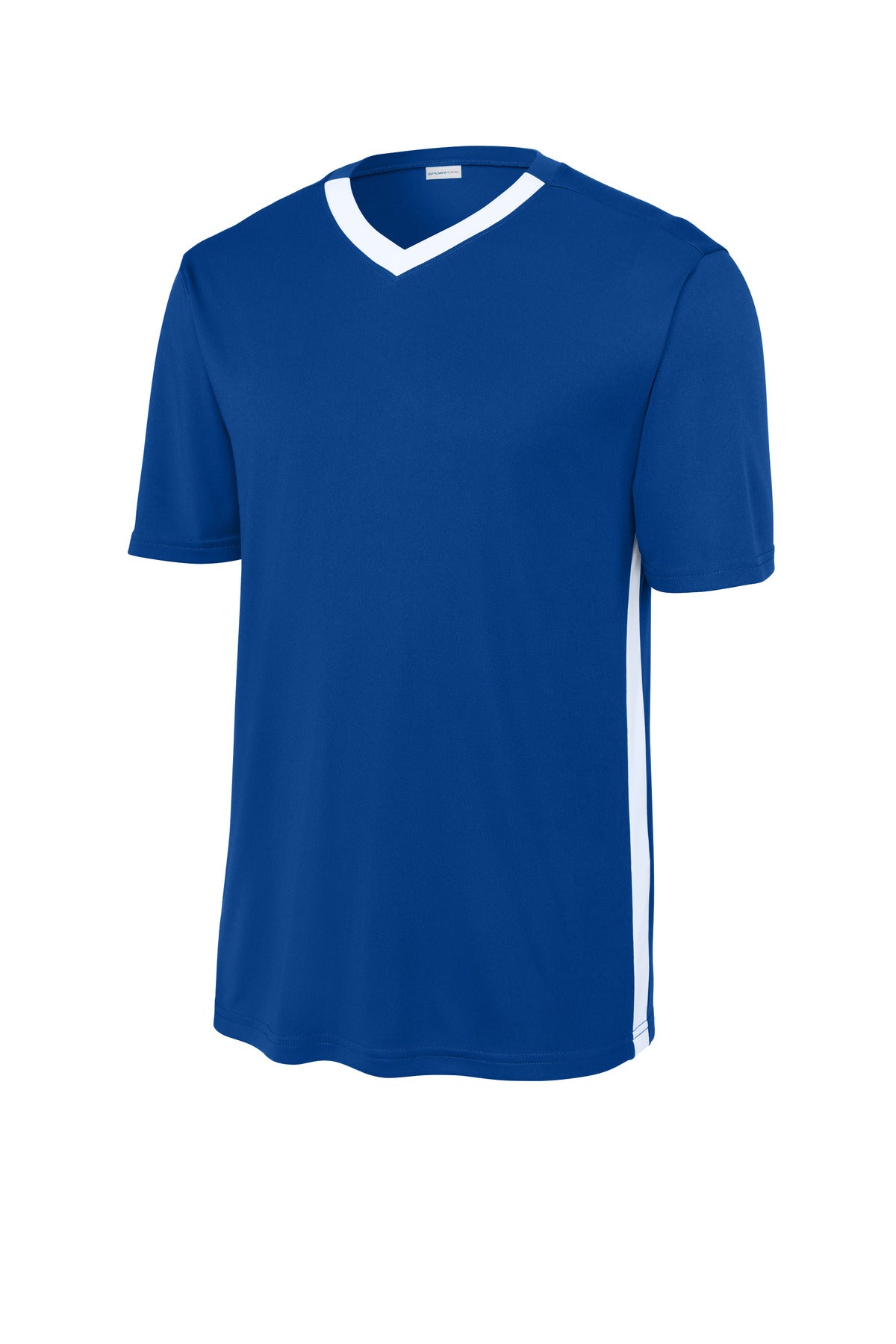 Sport-Tek Competitor United V-Neck ST101 - True Royal/ White - Front (flat)