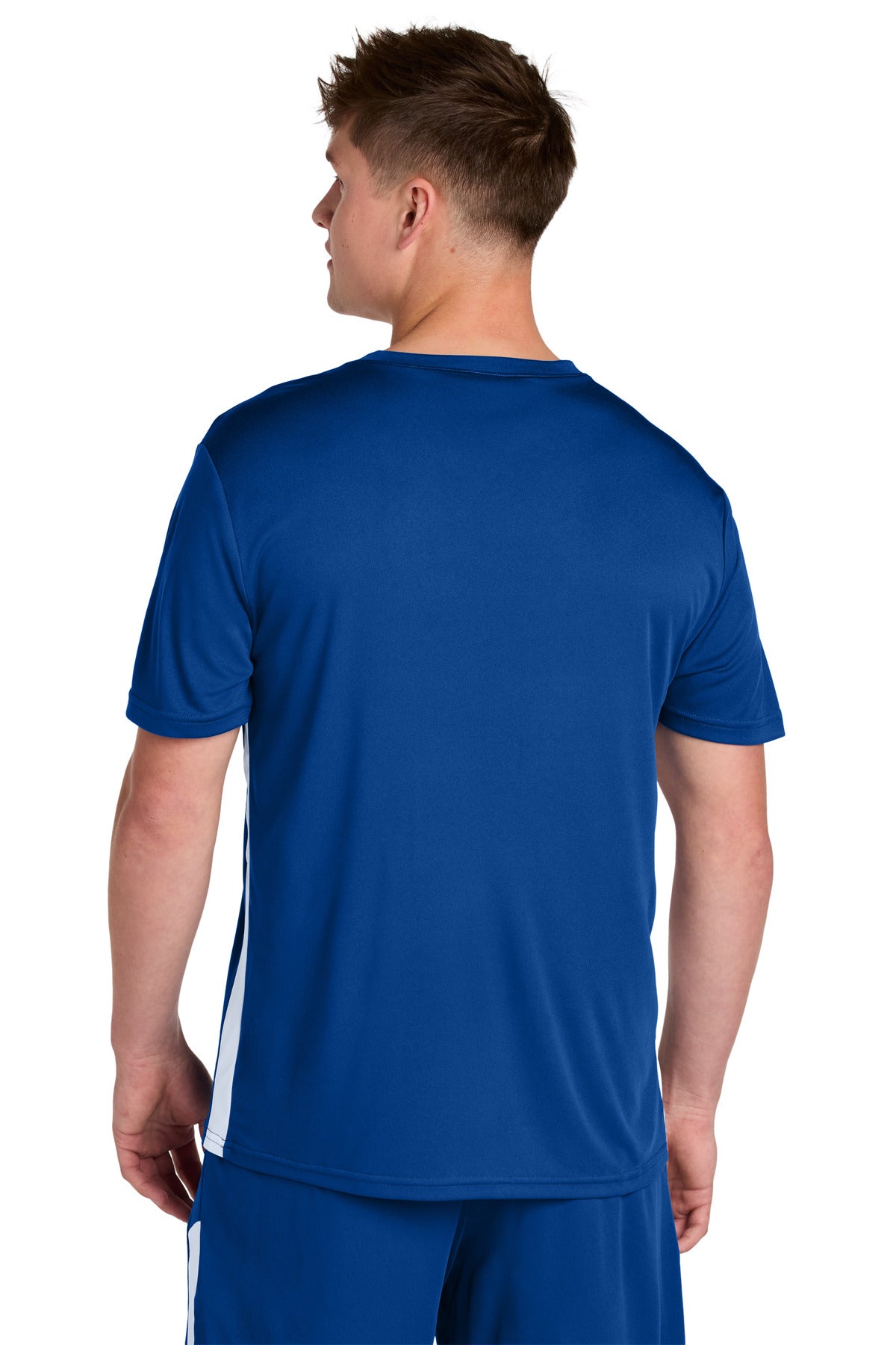 Sport-Tek Competitor United V-Neck ST101 - True Royal/ White - Back