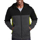 Sport-Tek ®  Tech Fleece Colorblock Full-Zip Hooded Jacket. ST245