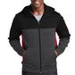 Sport-Tek ®  Tech Fleece Colorblock Full-Zip Hooded Jacket. ST245