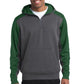 Sport-Tek ®   Tech Fleece Colorblock 1/4-Zip Hooded Sweatshirt. ST249