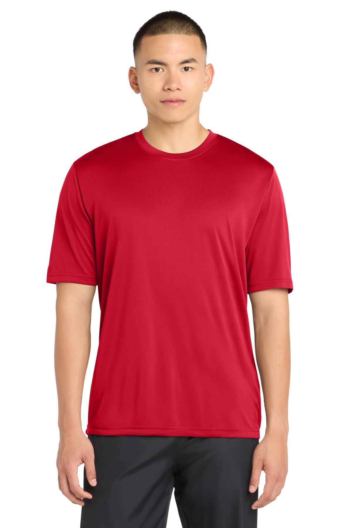 Sport-Tek PosiCharge Tough Tee ST320 - Deep Red - Front