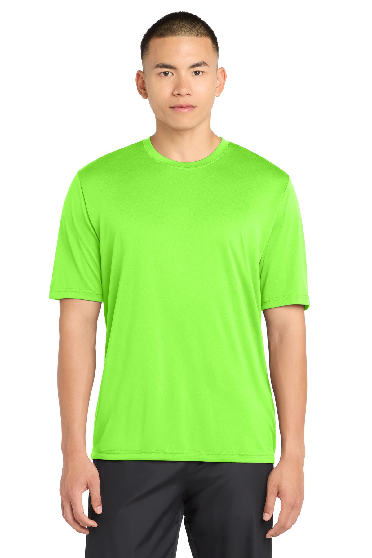 Sport-Tek PosiCharge Tough Tee ST320 - Neon Green - Front