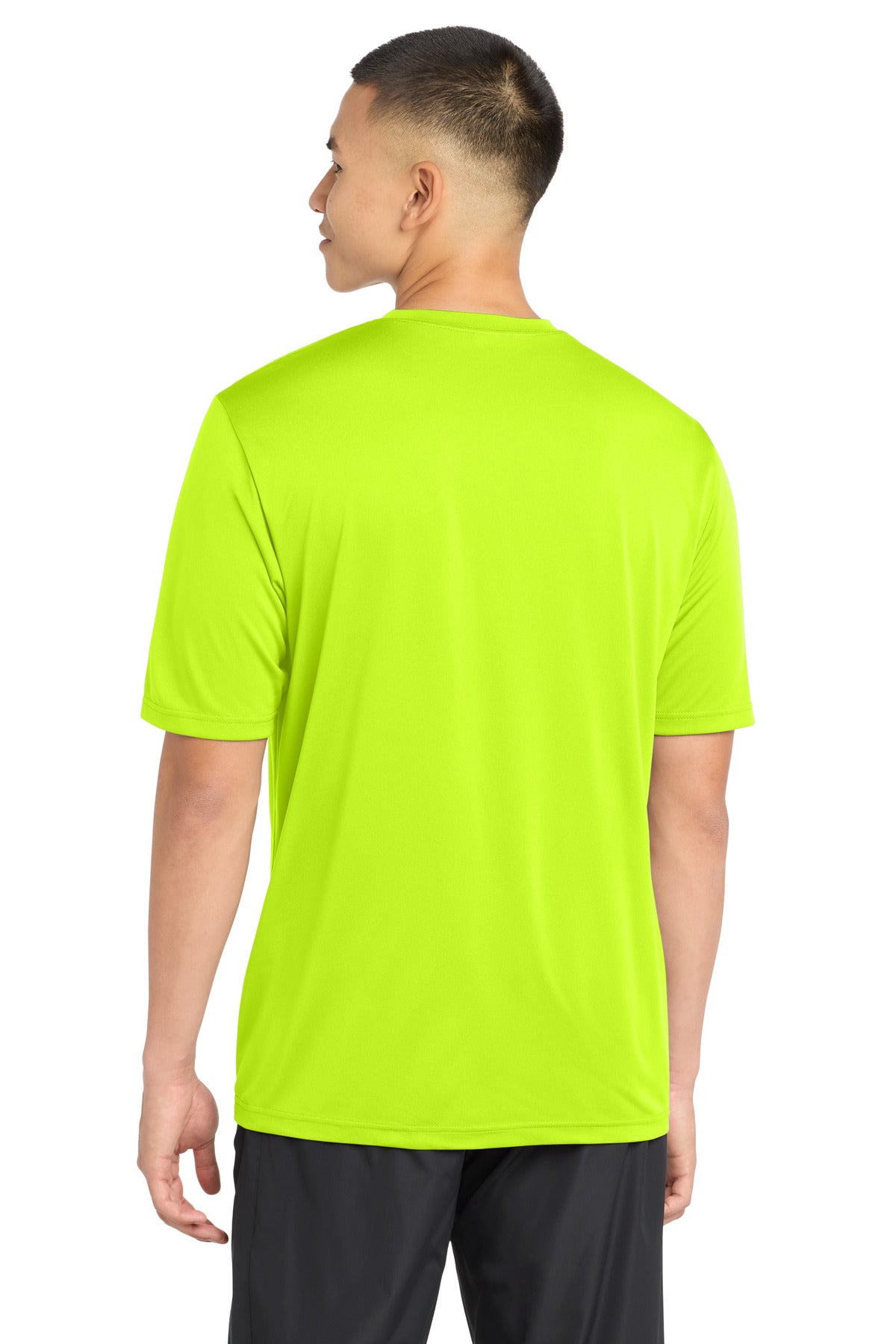 Sport-Tek PosiCharge Tough Tee ST320 - Neon Yellow - Back