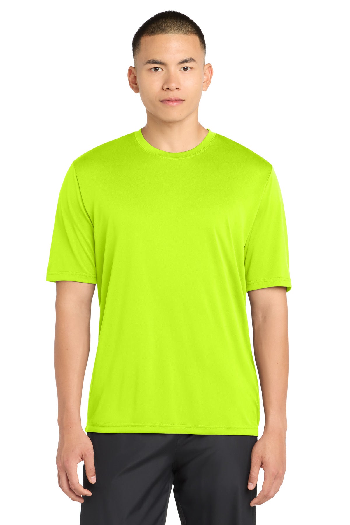 Sport-Tek PosiCharge Tough Tee ST320 - Neon Yellow - Front
