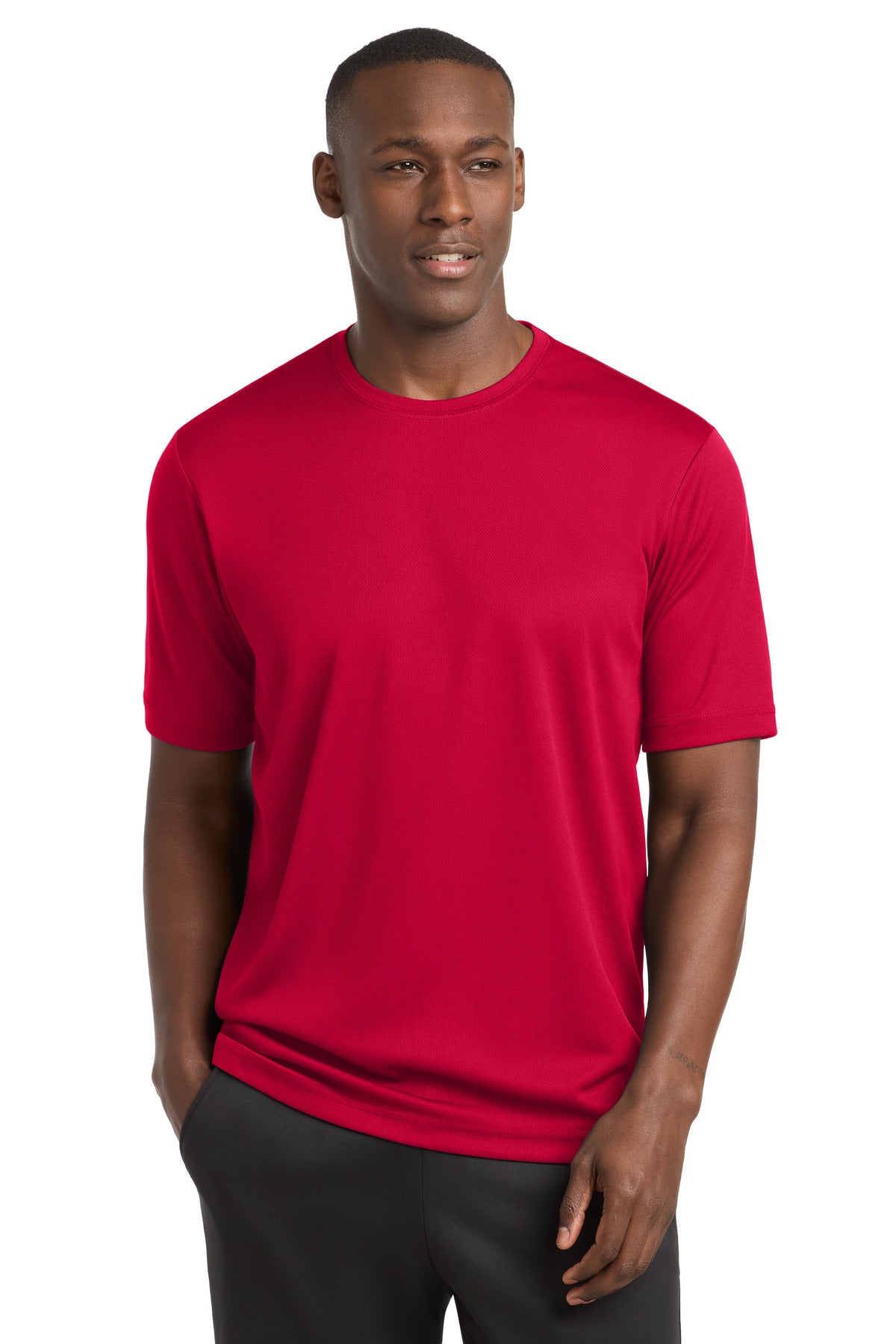 Sport-Tek PosiCharge RacerMesh Tee ST340 - Deep Red - Front