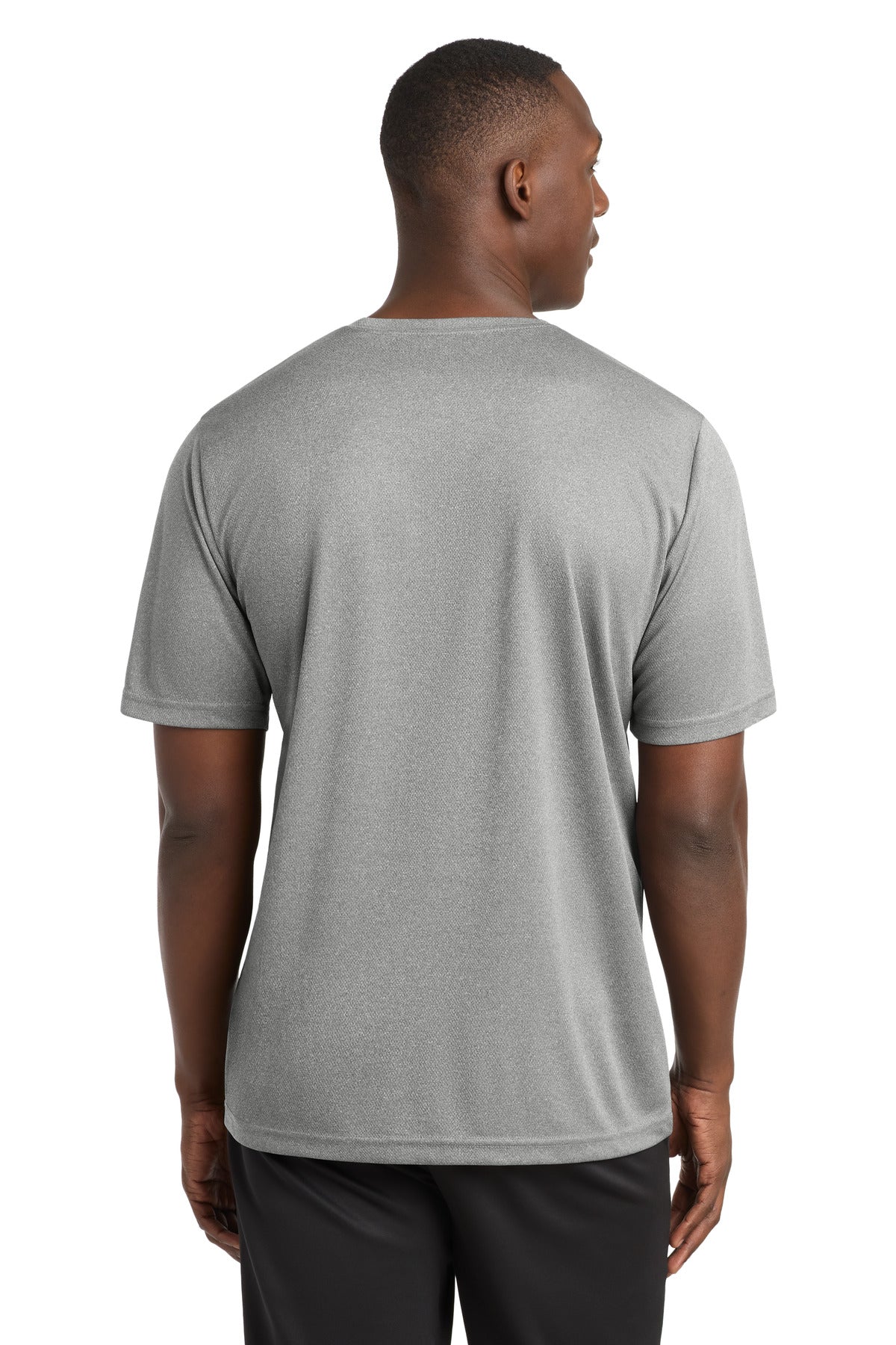 Sport-Tek PosiCharge RacerMesh Tee ST340 - Grey Heather - Back