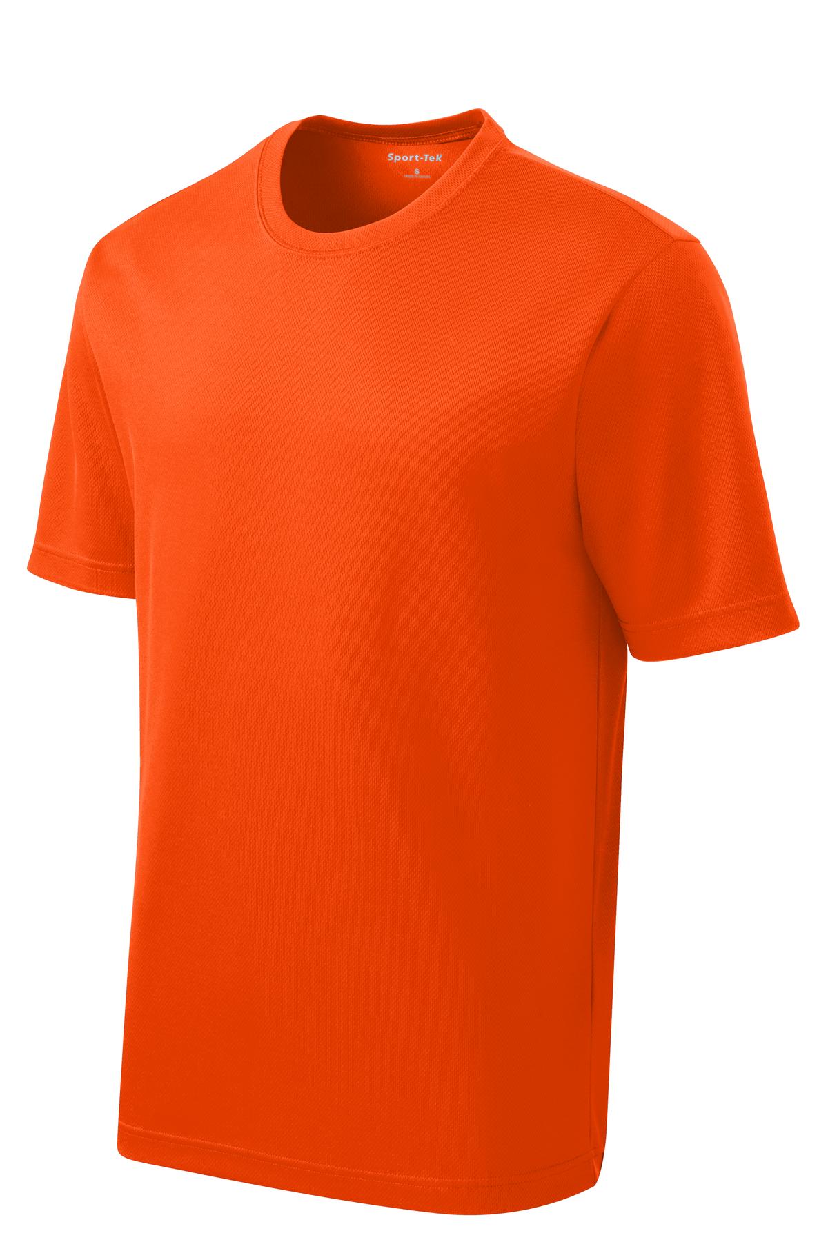 Sport-Tek PosiCharge RacerMesh Tee ST340 - Neon Orange - Front (flat)