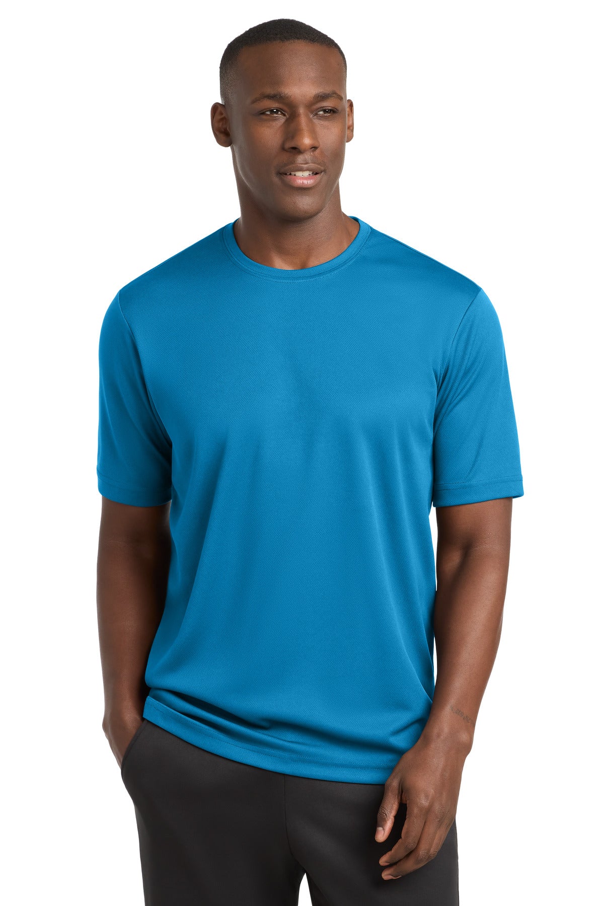 Sport-Tek PosiCharge RacerMesh Tee ST340 - Pond Blue - Front