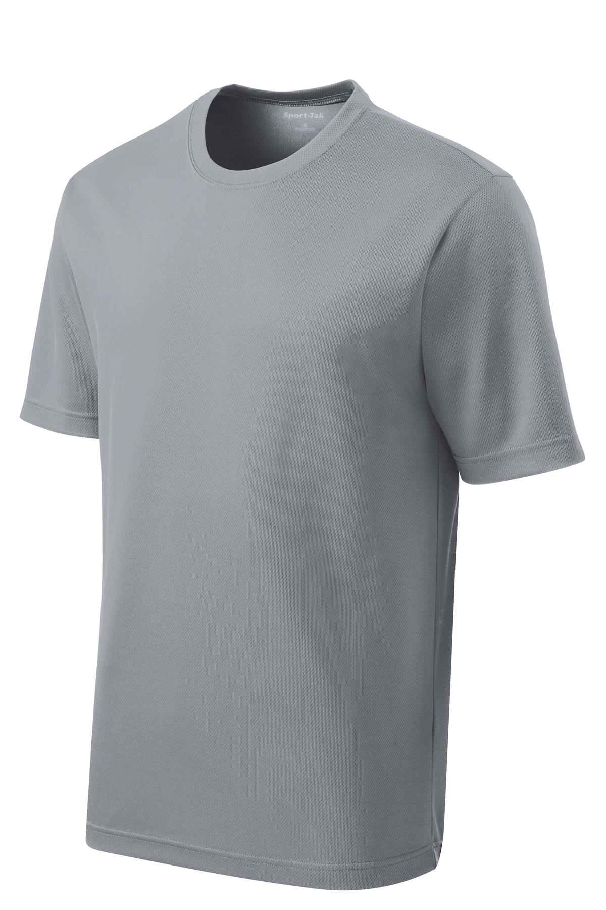 Sport-Tek PosiCharge RacerMesh Tee ST340 - Silver - Front (flat)