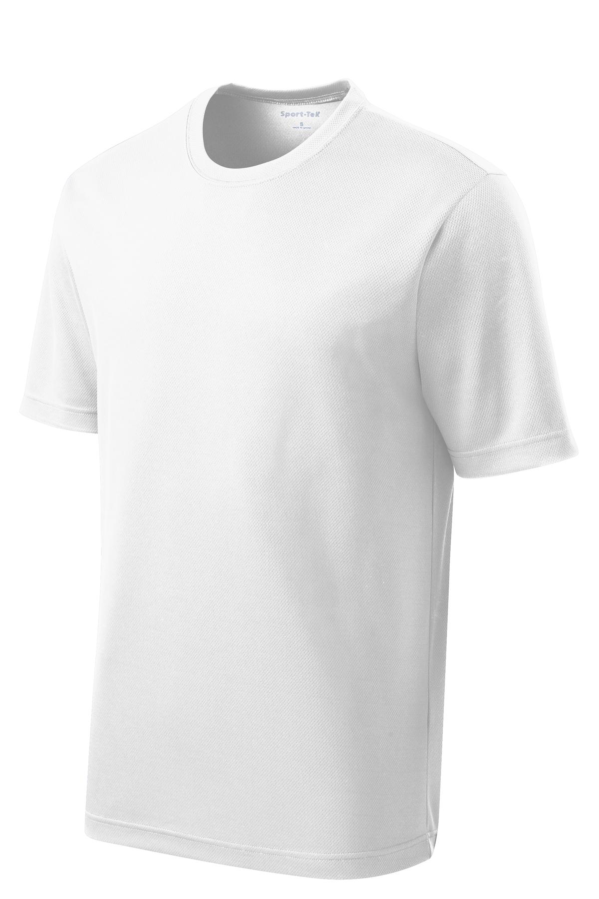 Sport-Tek PosiCharge RacerMesh Tee ST340 - White - Front (flat)