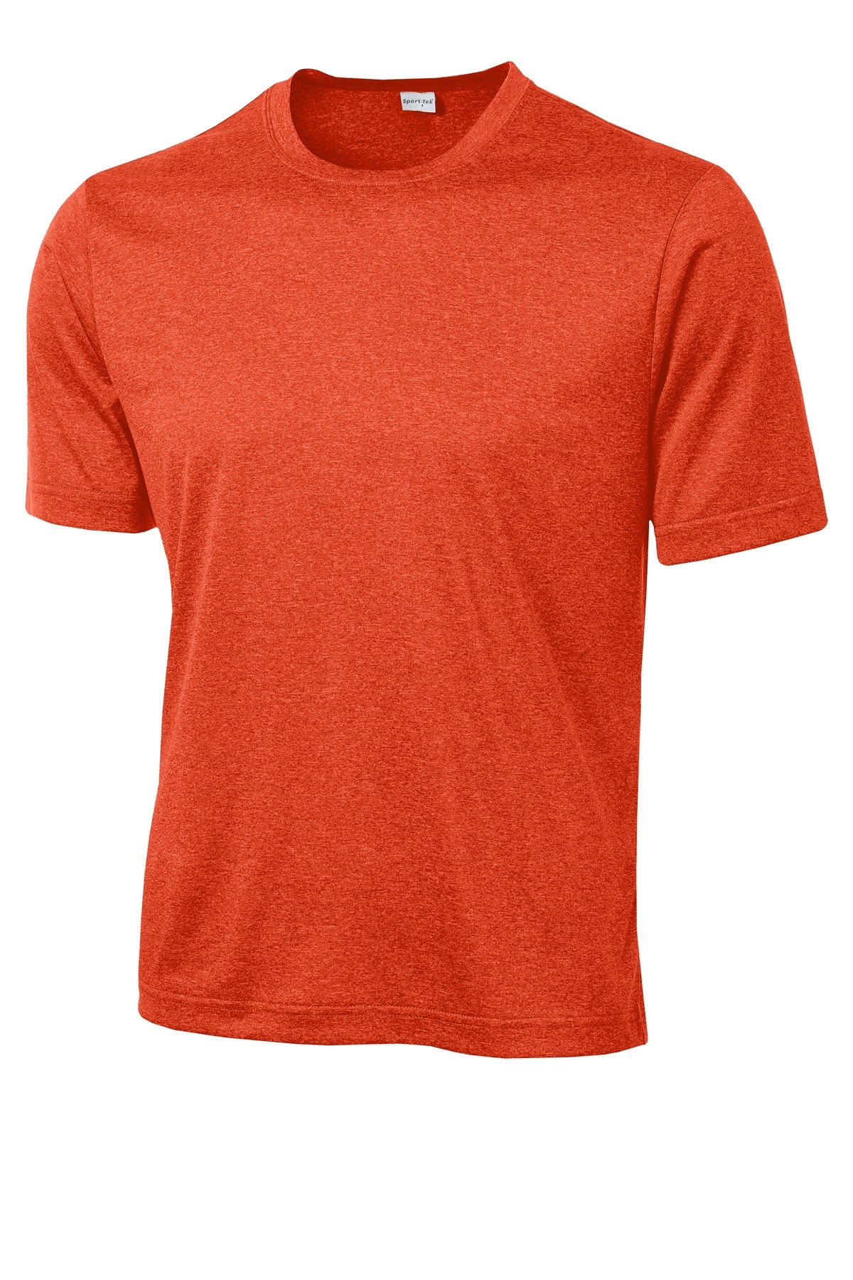 Sport-Tek Heather Contender Tee ST360 - Deep Orange Heather - Front (flat)