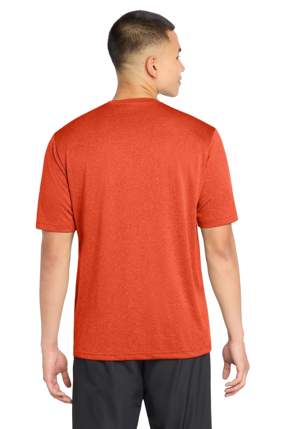 Sport-Tek Heather Contender Tee ST360 - Deep Orange Heather - Back