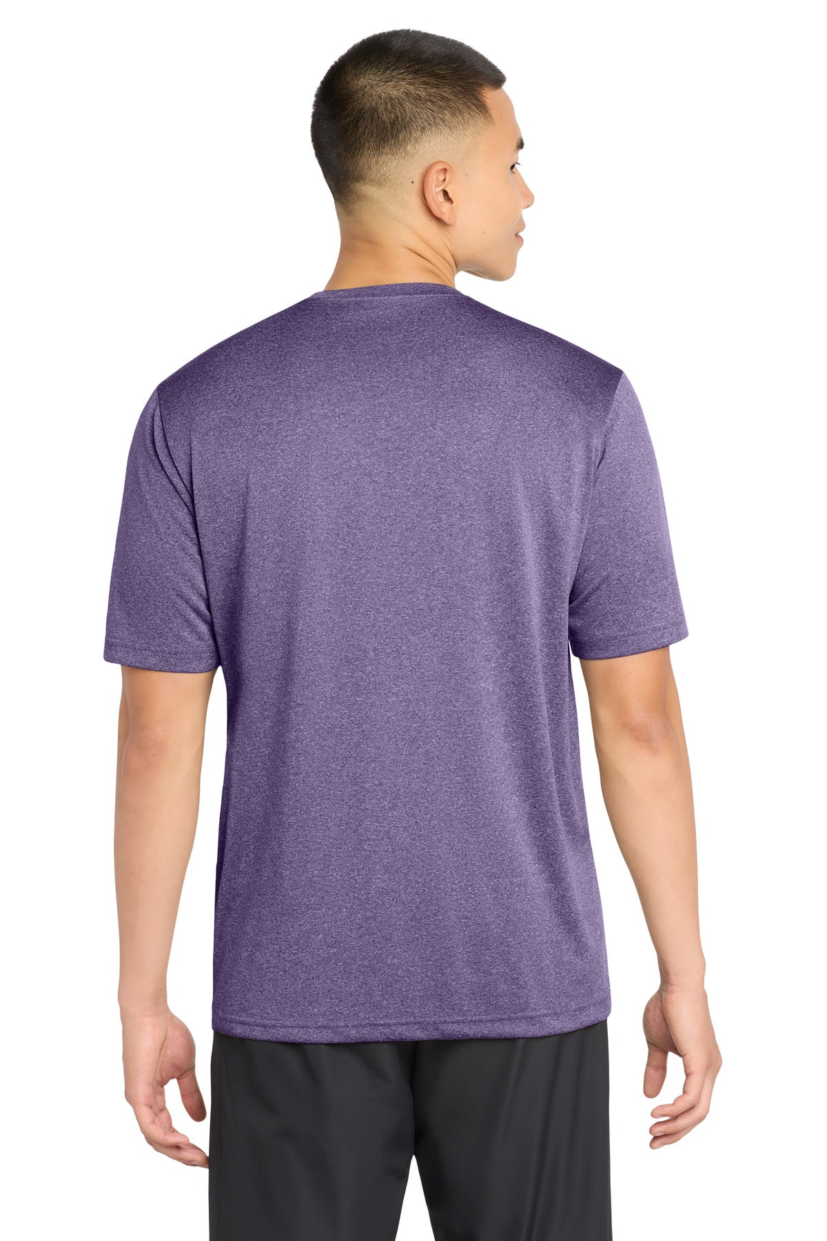 Sport-Tek Heather Contender Tee ST360 - Purple Heather - Back