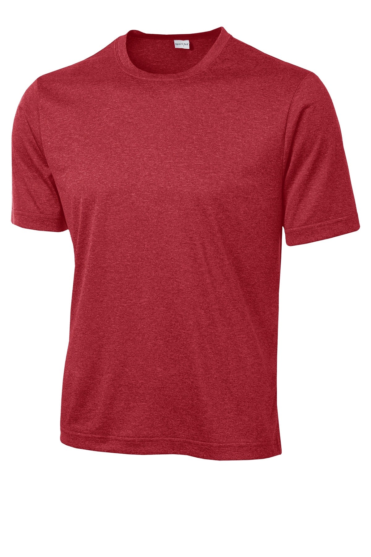 Sport-Tek Heather Contender Tee ST360 - Scarlet Heather - Front (flat)