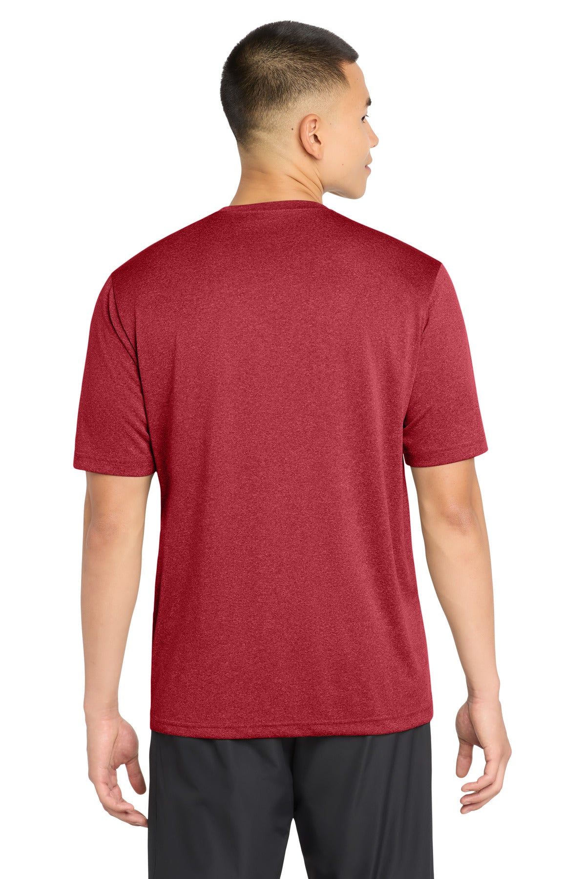 Sport-Tek Heather Contender Tee ST360 - Scarlet Heather - Back