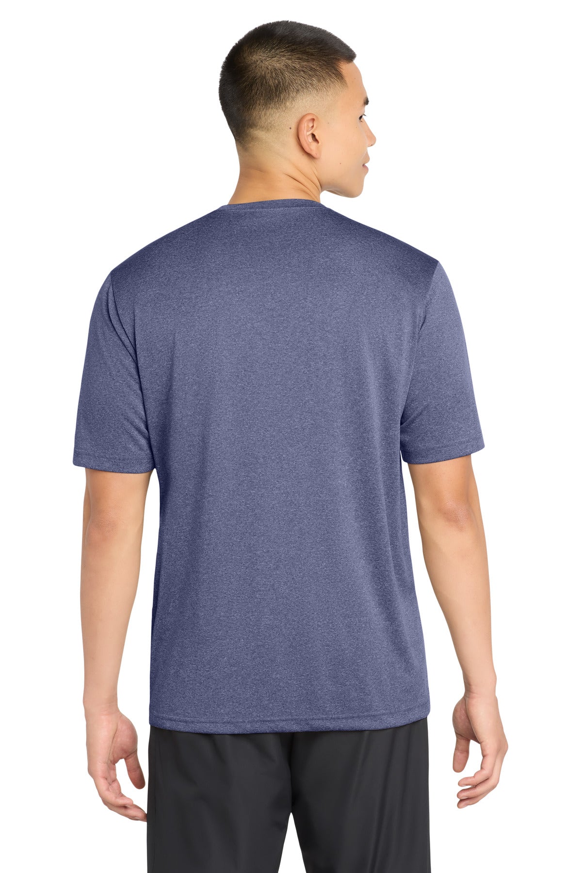 Sport-Tek Heather Contender Tee ST360 - True Navy Heather - Back
