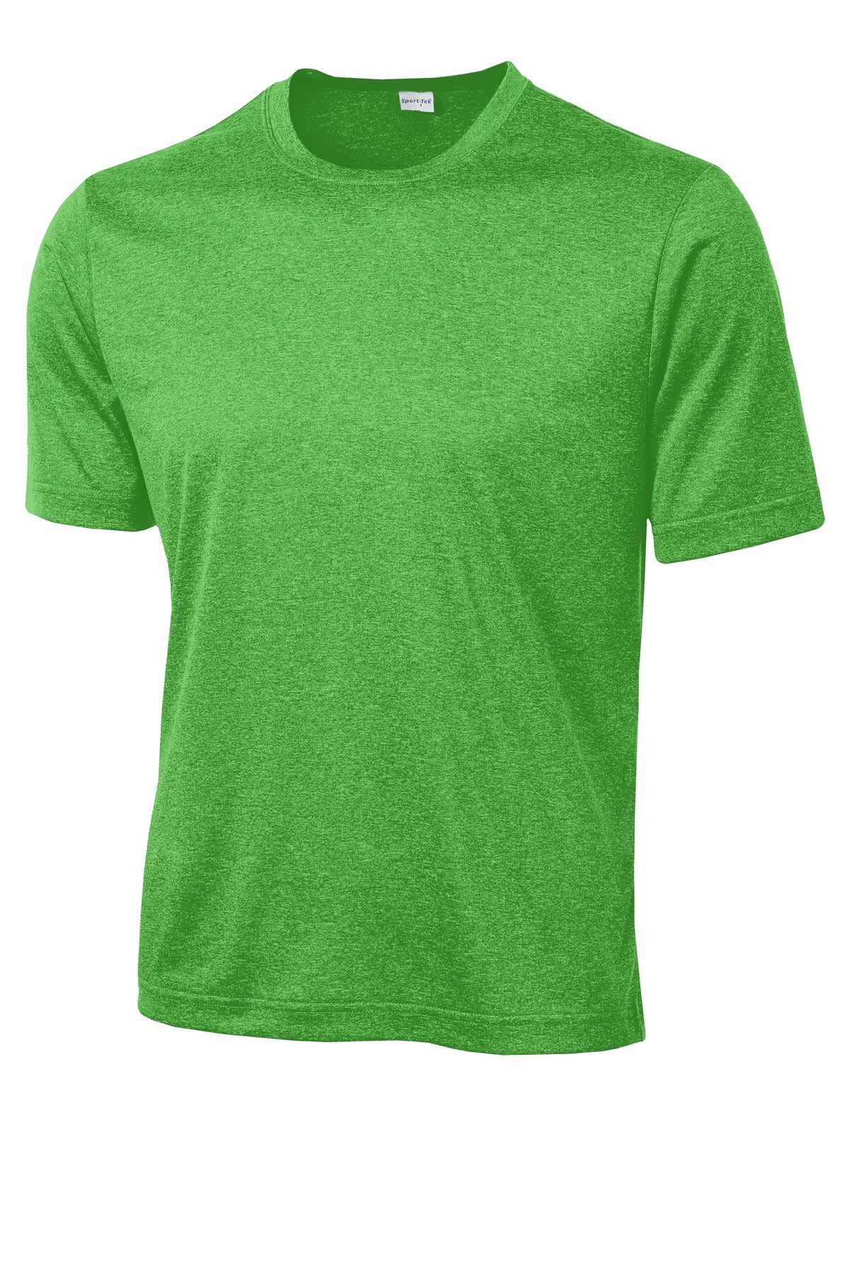 Sport-Tek Heather Contender Tee ST360 - Turf Green Heather - Front (flat)