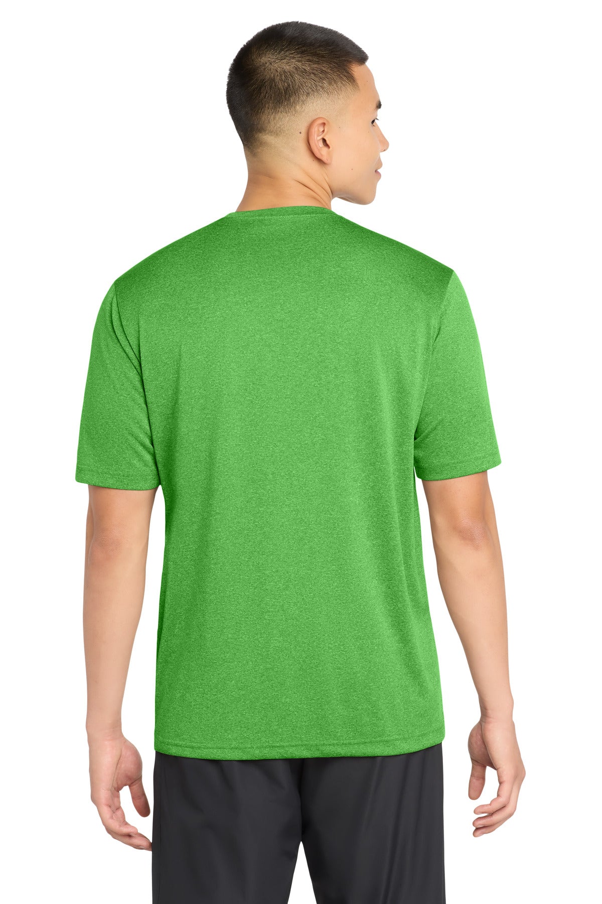 Sport-Tek Heather Contender Tee ST360 - Turf Green Heather - Back