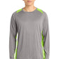 Sport-Tek ®  Long Sleeve Heather Colorblock Contender ™  Tee. ST361LS