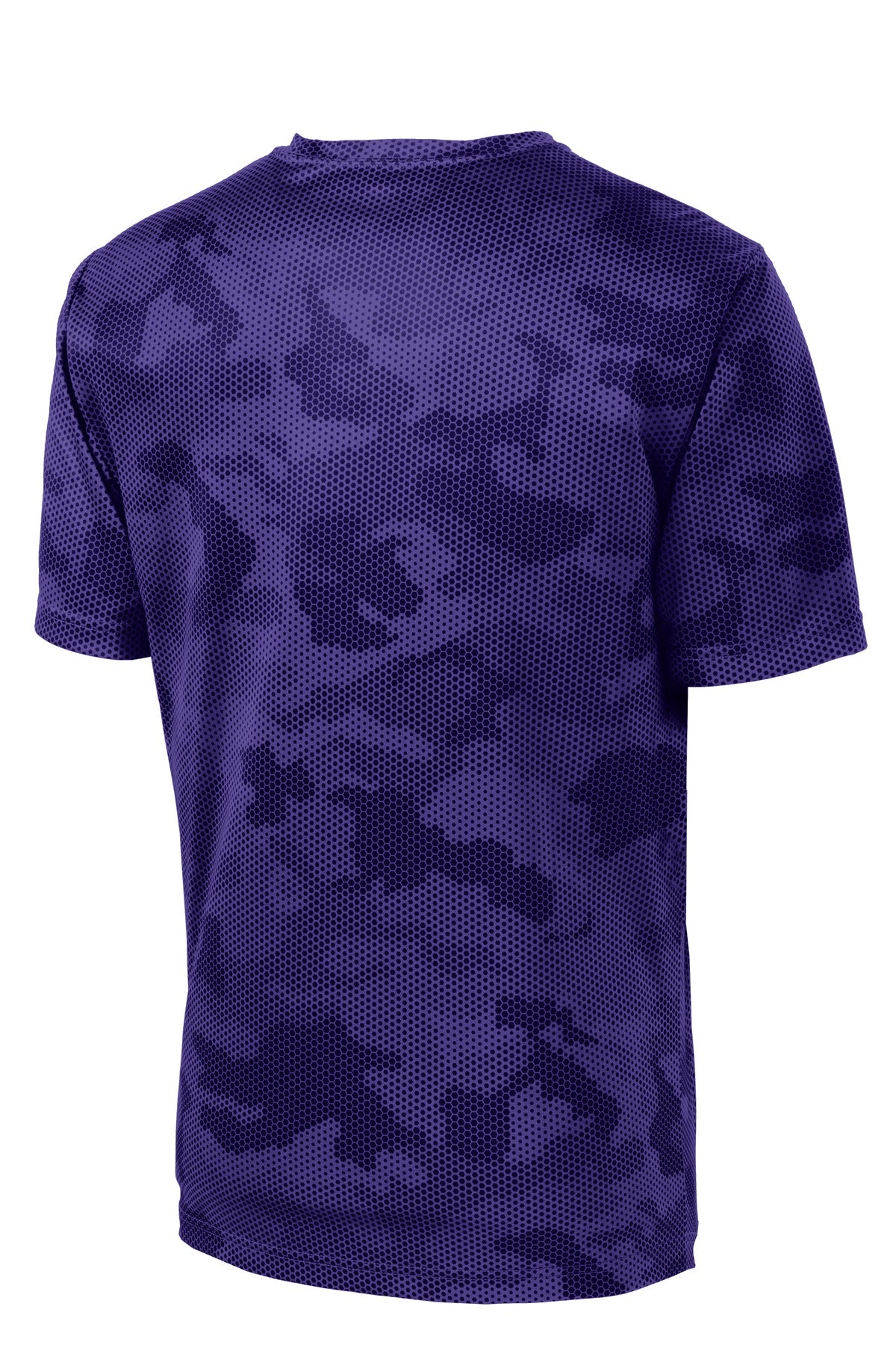 Sport-Tek CamoHex Tee ST370 - Purple - Back (flat)
