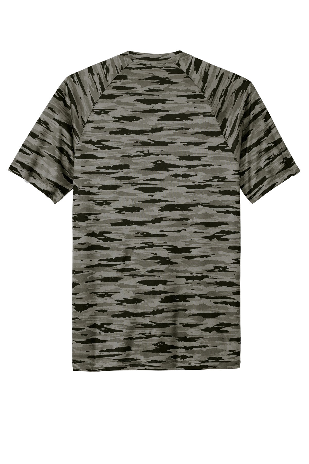 Sport-Tek Drift Camo Tee ST375 - Black - Back (flat)