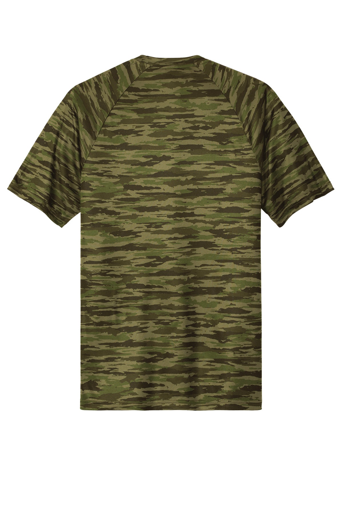 Sport-Tek Drift Camo Tee ST375 - Olive Drab Green - Back (flat)