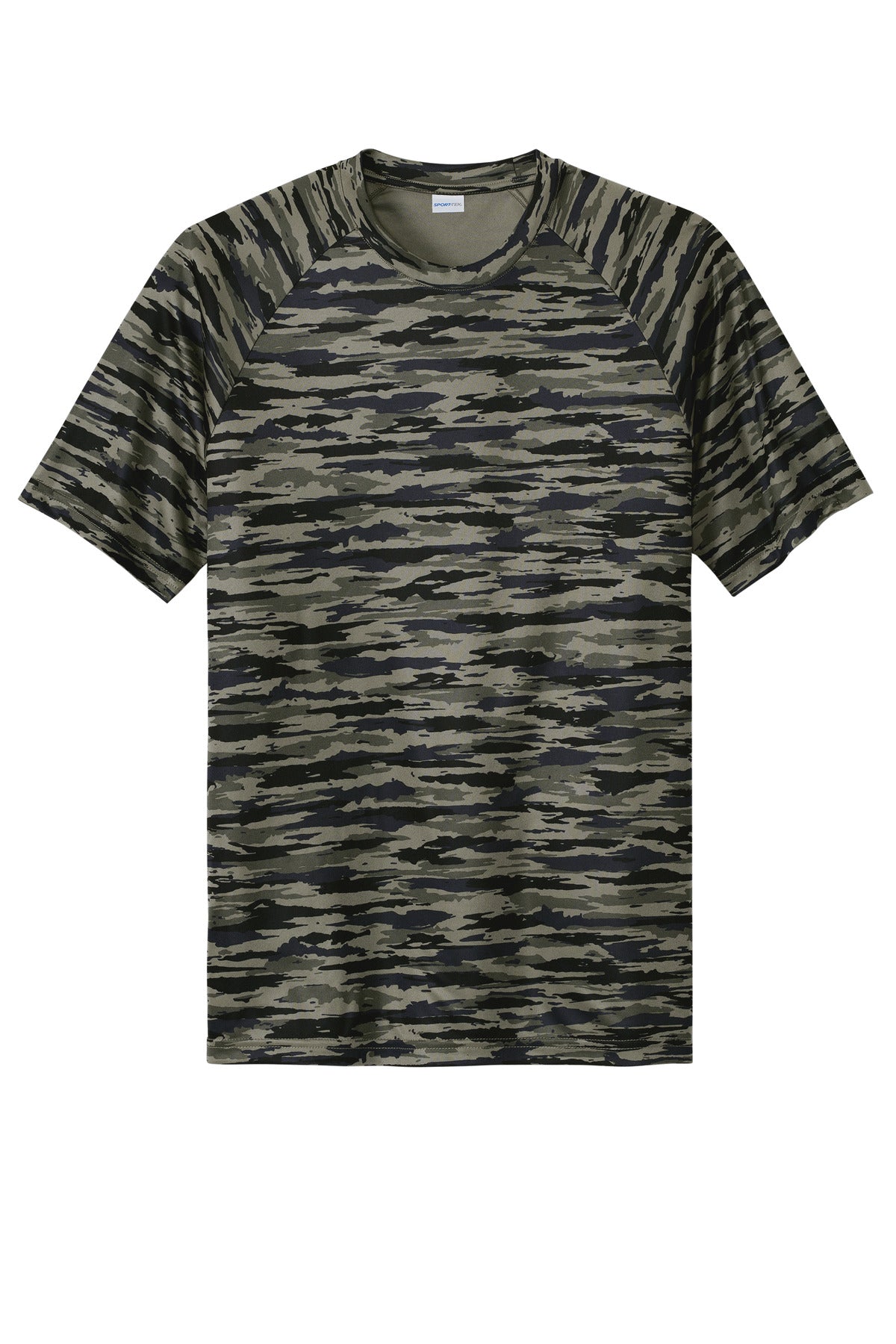 Sport-Tek Drift Camo Tee ST375 - True Navy - Front (flat)