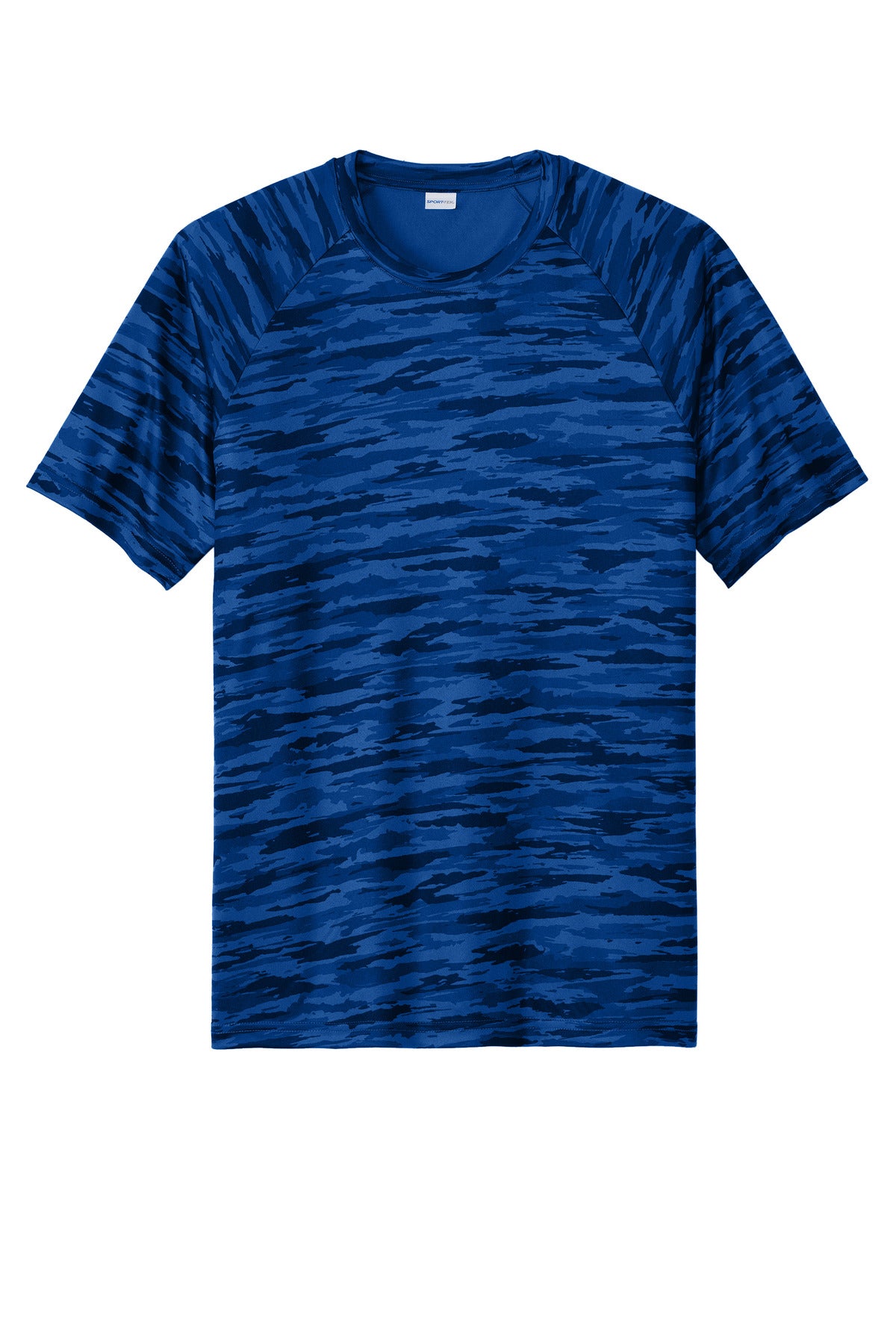 Sport-Tek Drift Camo Tee ST375 - True Royal - Front (flat)