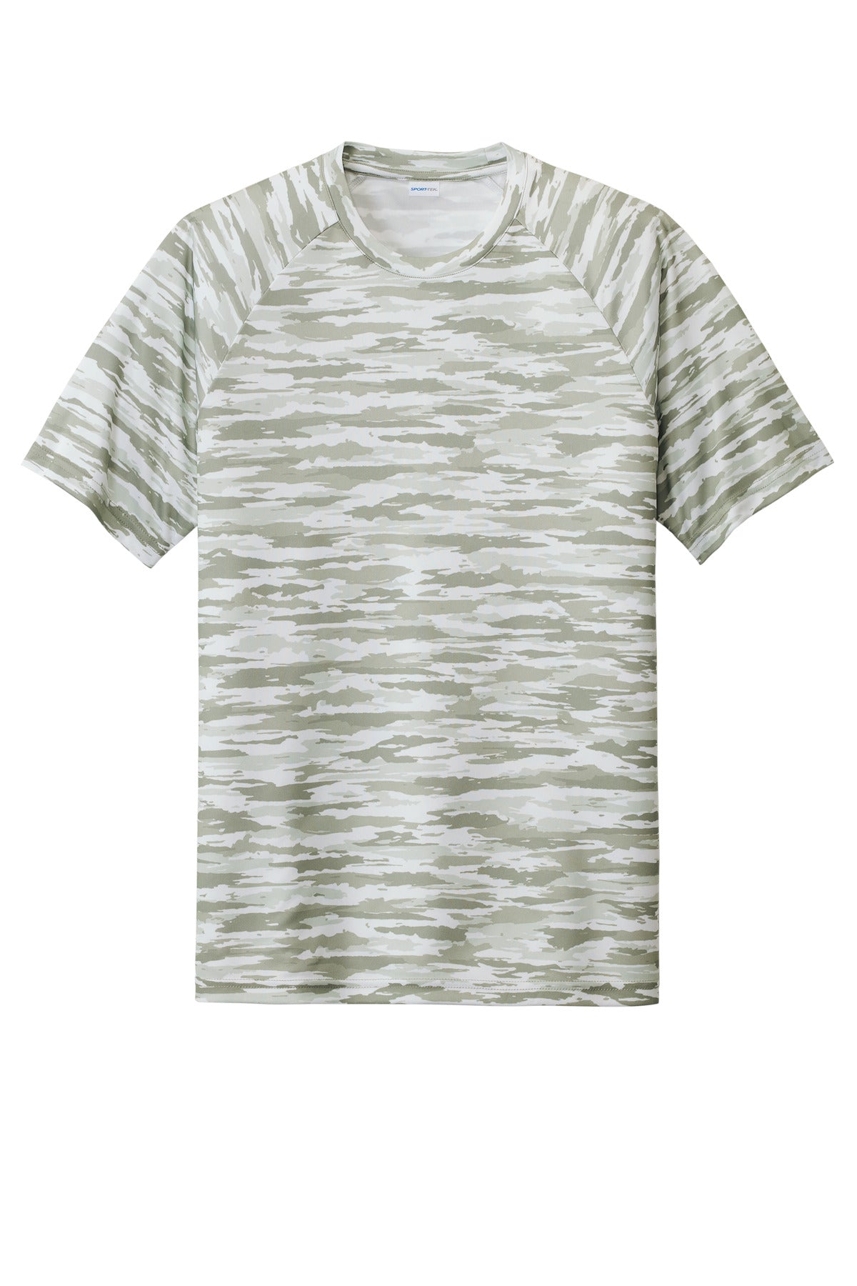 Sport-Tek Drift Camo Tee ST375 - White - Front (flat)