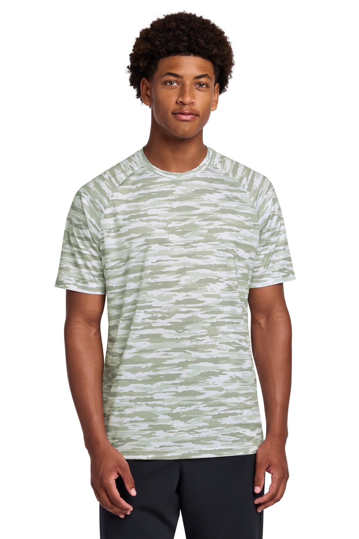 Sport-Tek Drift Camo Tee ST375 - White - Front